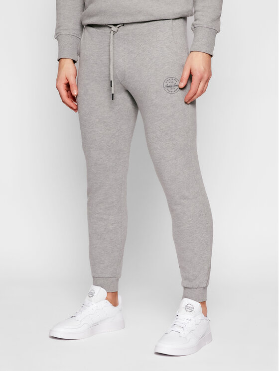 Jack & Jones Spodnie dresowe Gordon 12165322 Szary Regular Fit