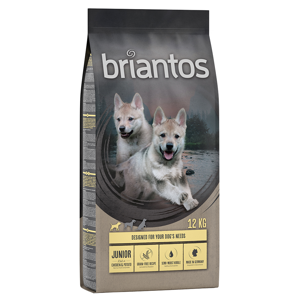 Dwupak Briantos - Junior, kurczak z ziemniakami, bez zbóż, 2 x 12 kg