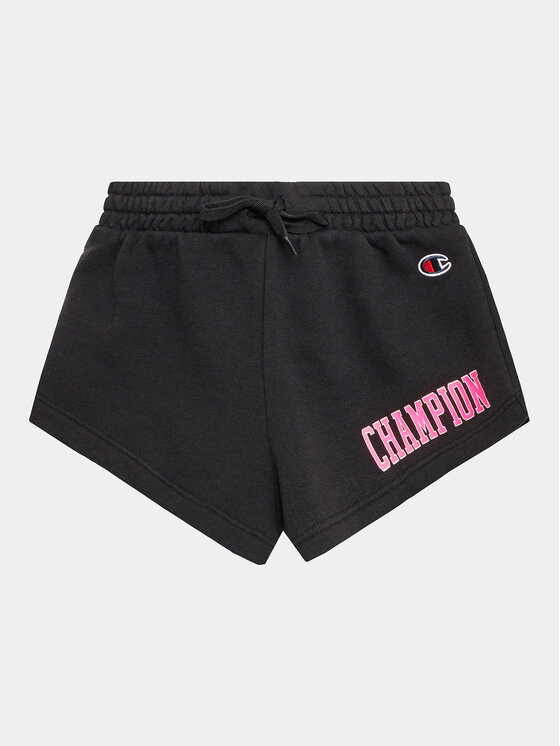 Champion Szorty sportowe 404657 Czarny Regular Fit