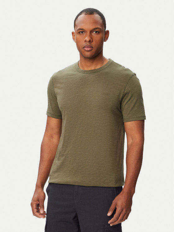 BOSS T-Shirt Tegood 50508243 Zielony ciemny Regular Fit