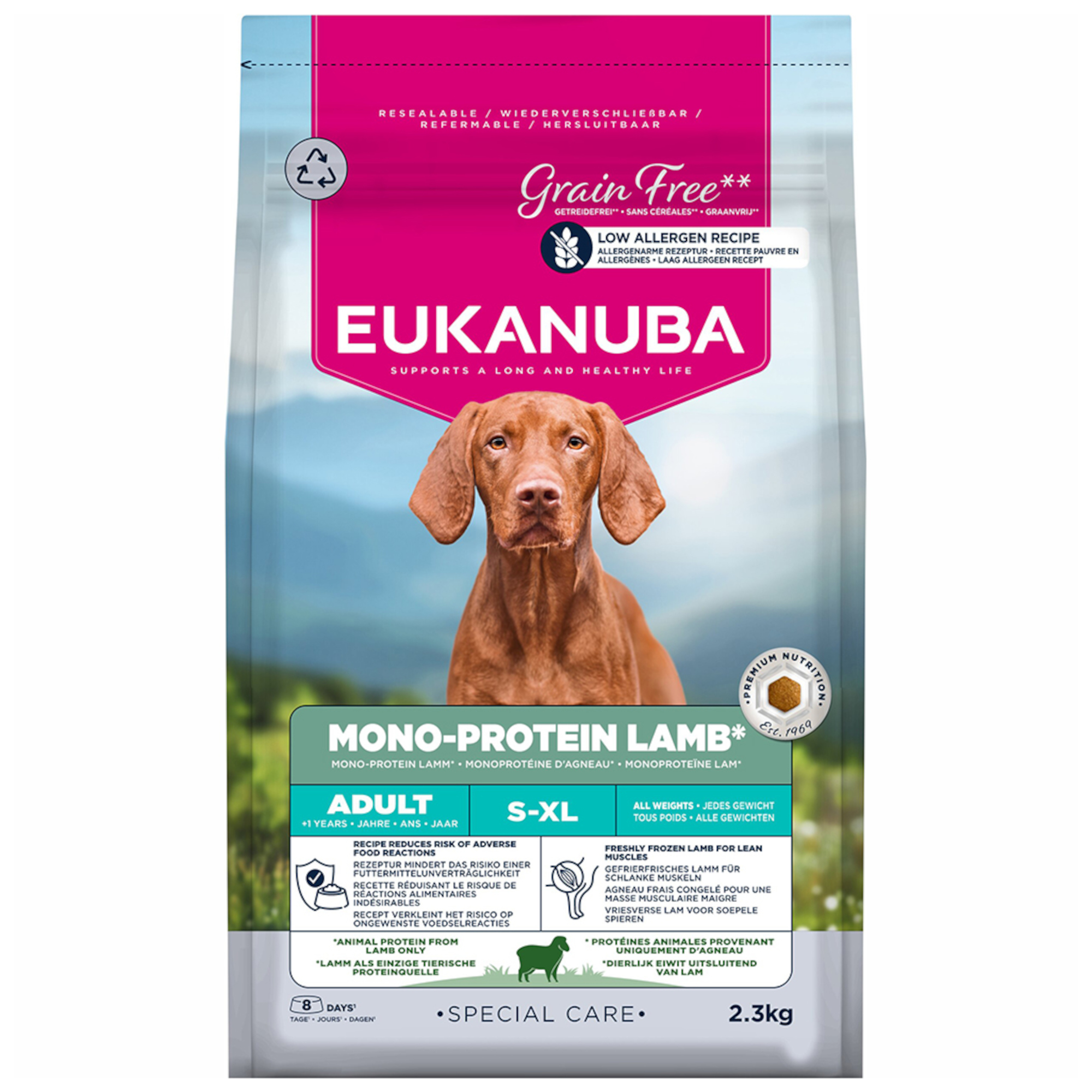 Eukanuba Special Care Mono-Protein Adult, jagnięcina - 2,3 kg