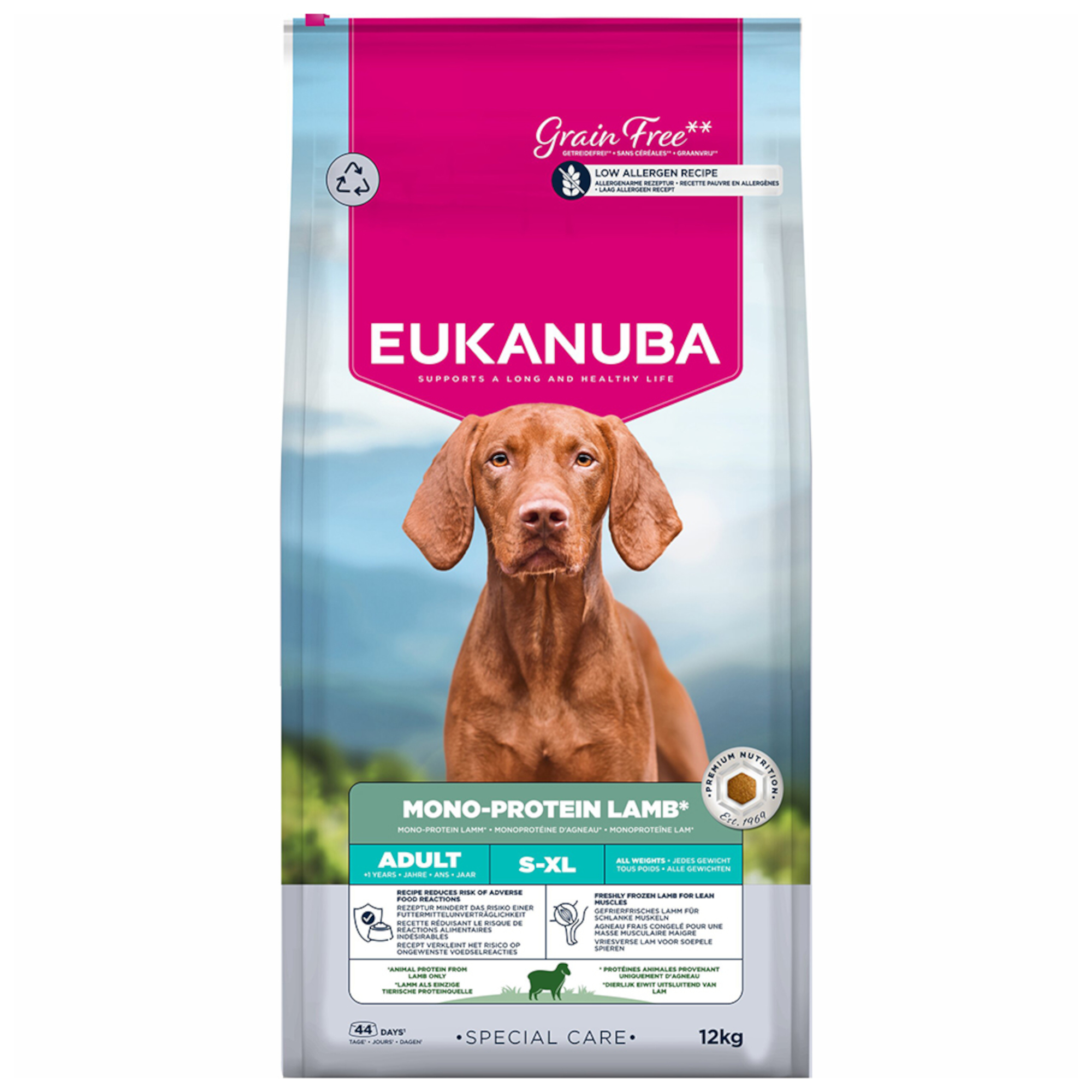 Eukanuba Special Care Mono-Protein Adult, jagnięcina - 12 kg