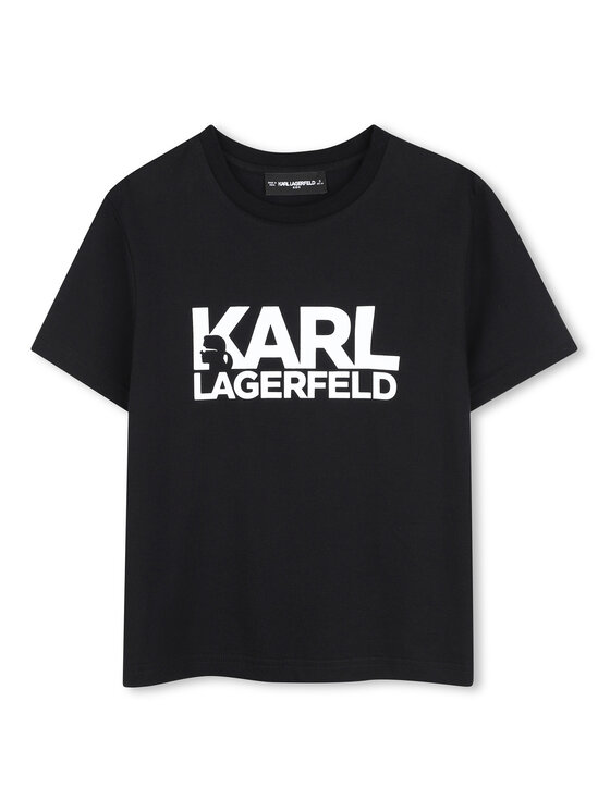 Karl Lagerfeld Kids T-Shirt Z31098 D Czarny Regular Fit
