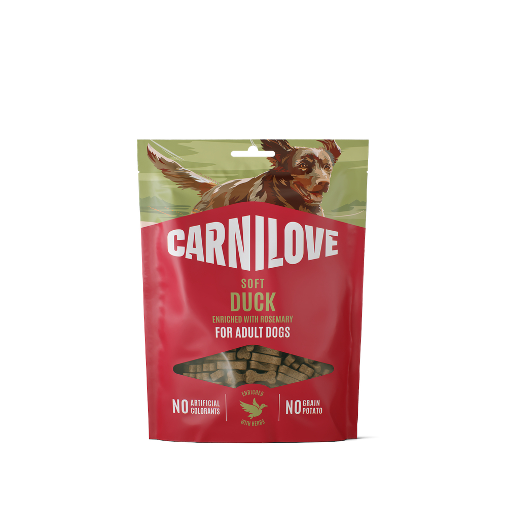 Carnilove Dog Soft Snack - Kaczka z rozmarynem, 4 x 200 g