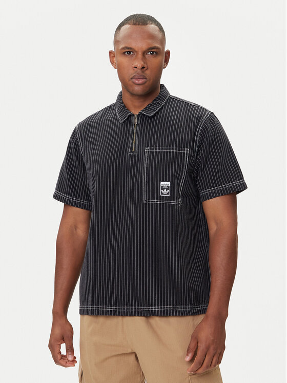 adidas Polo Wabash JW0171 Czarny Loose Fit