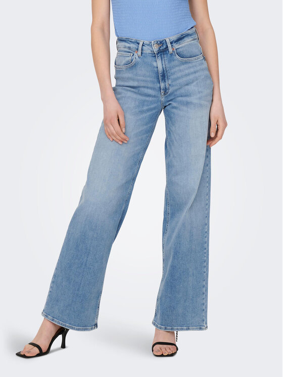 ONLY Jeansy Madison 15282975 Niebieski Wide Leg