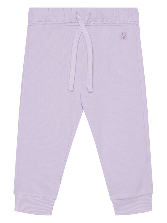 United Colors Of Benetton Spodnie dresowe 3J70GF01N Fioletowy Regular Fit