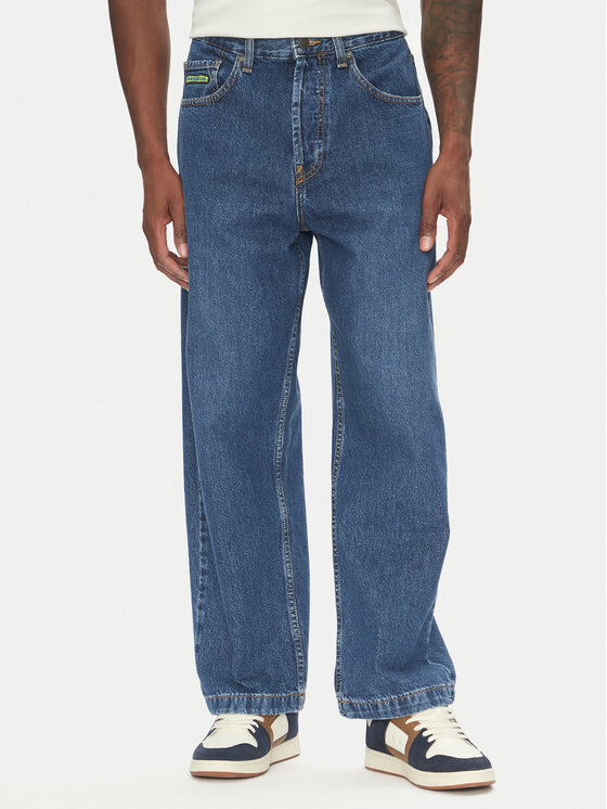 DC Shoes Jeansy Worker Baggy ADYDP03093 Niebieski Baggy Fit