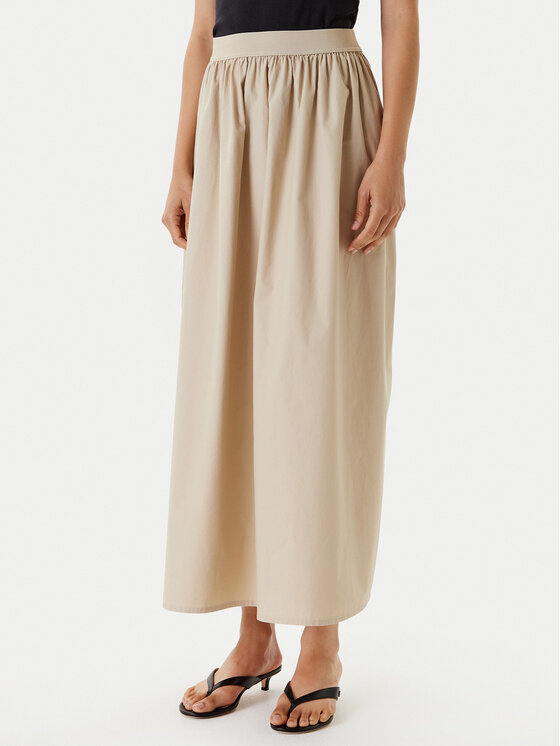 United Colors Of Benetton Spódnica maxi 4TPUD004I Beżowy Regular Fit