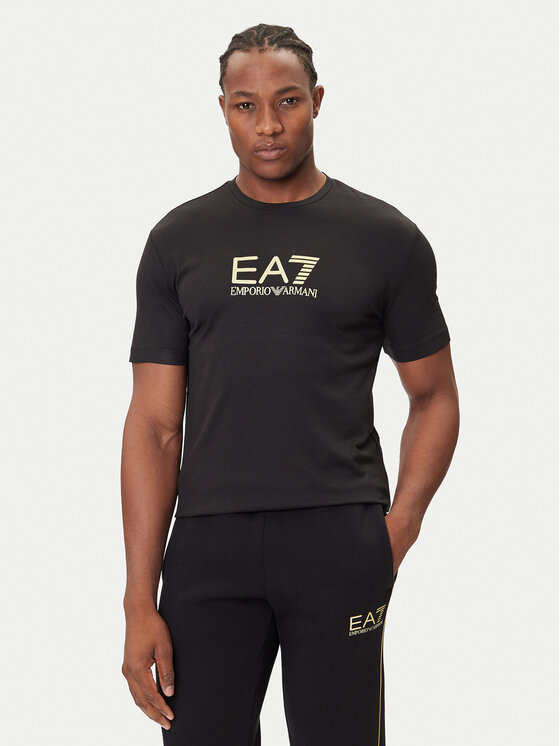 EA7 Emporio Armani T-Shirt 7M000667 AF13739 UC001 Czarny Slim Fit
