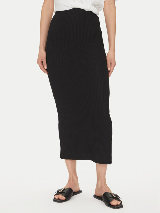 ONLY Spódnica ołówkowa Emma 15323730 Czarny Slim Fit miniaturka