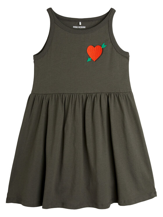 MINI RODINI Sukienka codzienna 2525010799 Czarny Regular Fit
