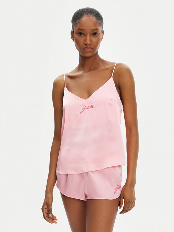 Juicy Couture Koszulka piżamowa JCLCT125511 Różowy Regular Fit