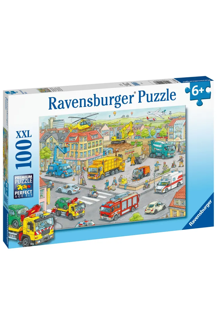 Puzzle 100 el. XXL Pociąg w mieście
