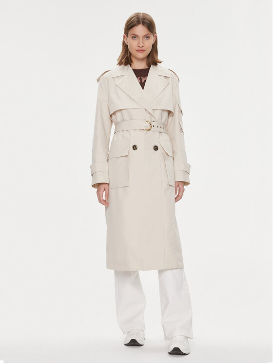 Pinko Trencz Titano 103087 A1MC Beżowy Regular Fit