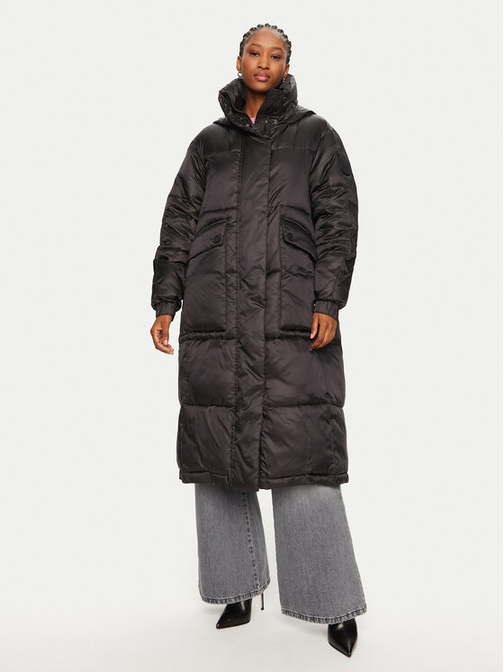 PINKO Kurtka zimowa Insegna 103818 A1ZR Czarny Regular Fit