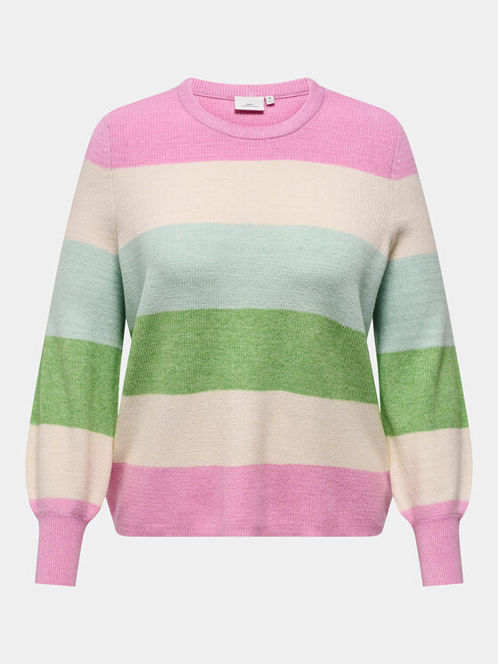 ONLY Carmakoma Sweter New Daria 15306802 Kolorowy Regular Fit