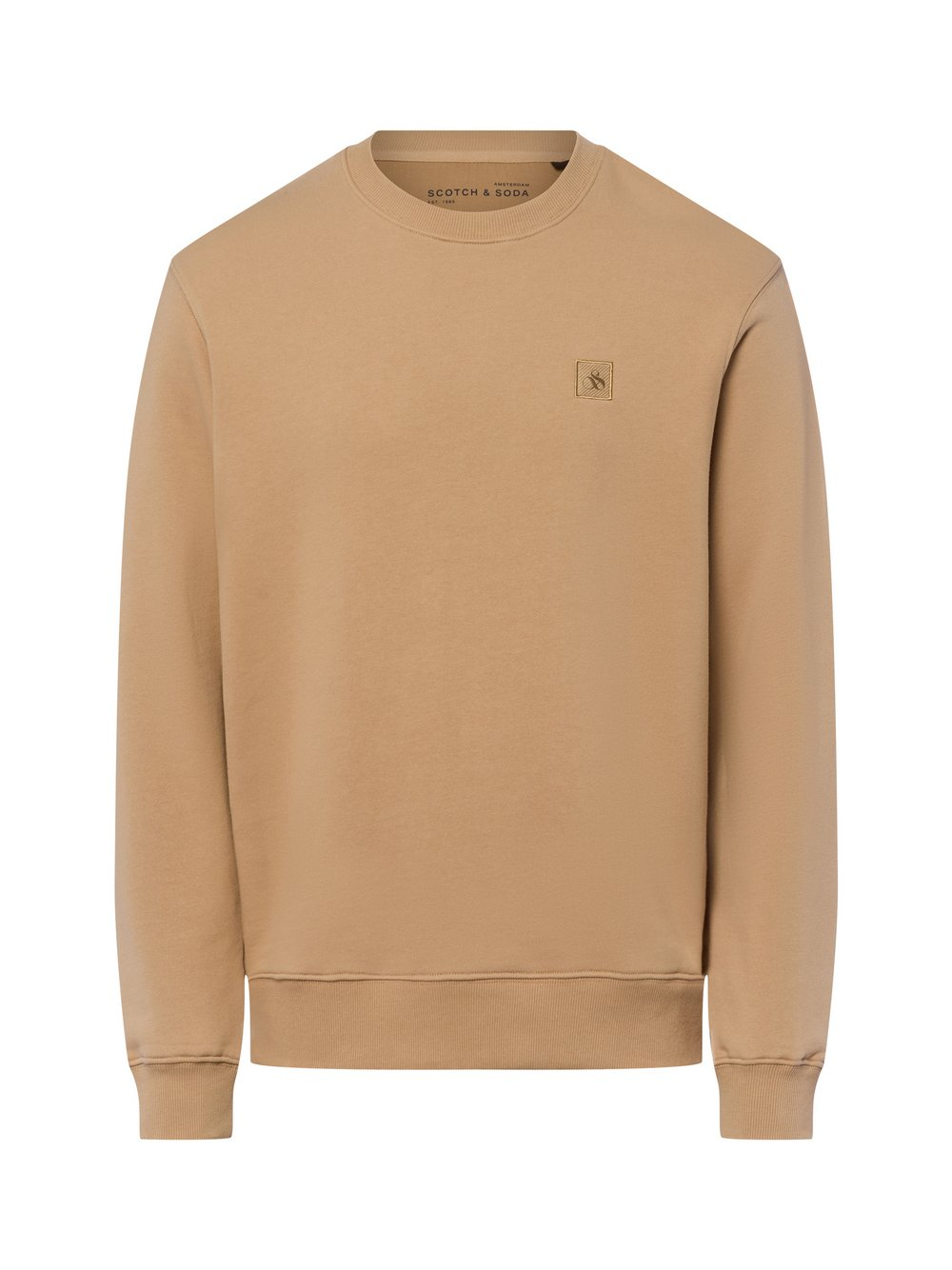 Scotch & Soda Bluza męska Mężczyźni Bawełna brązowy, XXL
