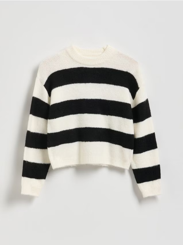 Reserved - Sweter w paski - wielobarwny