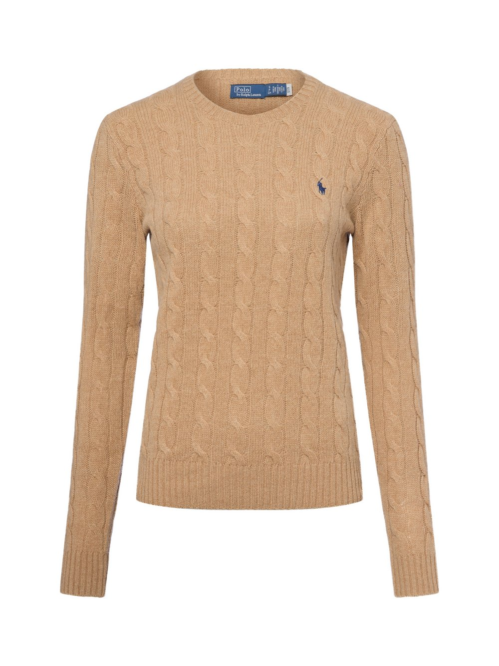 Polo Ralph Lauren Sweter damski z zawartością kaszmiru Kobiety Kaszmir beżowy, M