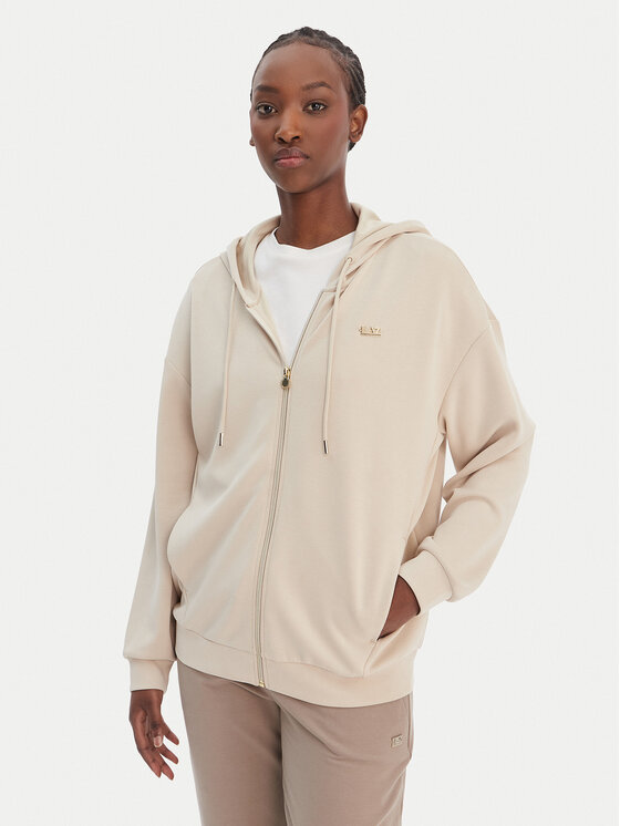 EA7 Emporio Armani Bluza 7W000192 AF12643 U1088 Beżowy Relaxed Fit