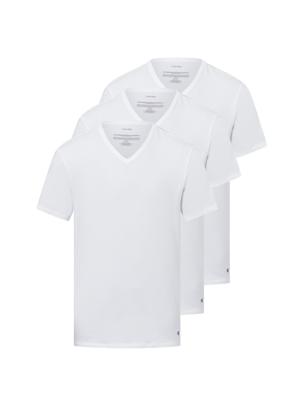 Calvin Klein T-shirt w 3-paku Mężczyźni biały, L