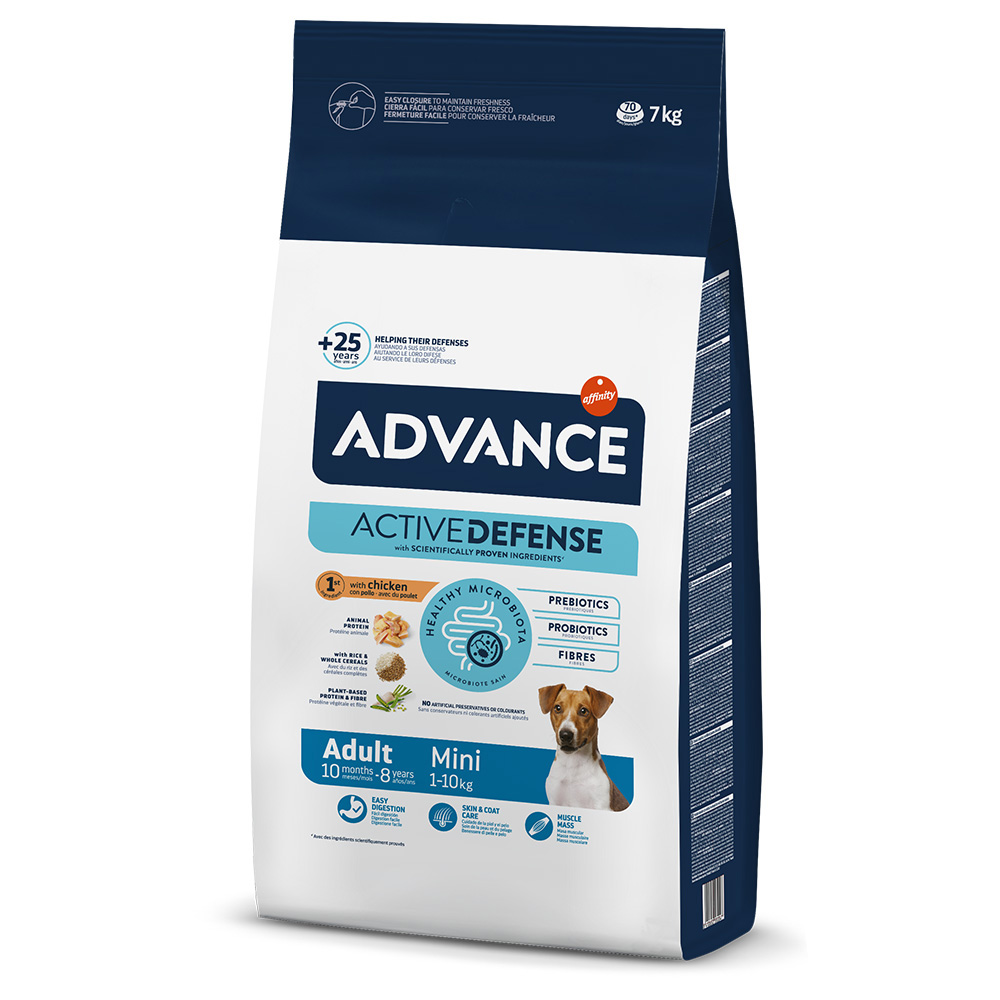 Kilogramy gratis! Advance, karma sucha dla psa, różne rodzaje - Mini Adult, 7 kg (6 + 1 kg gratis!)