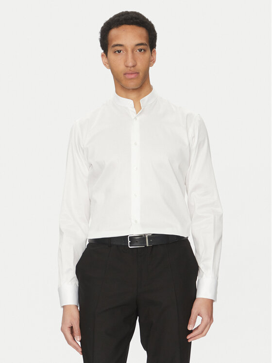 KARL LAGERFELD Koszula 605035 552602 Biały Regular Fit