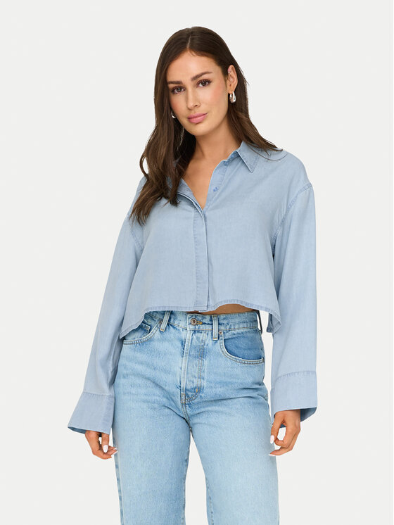 ONLY Koszula Charis 15337929 Niebieski Regular Fit miniaturka
