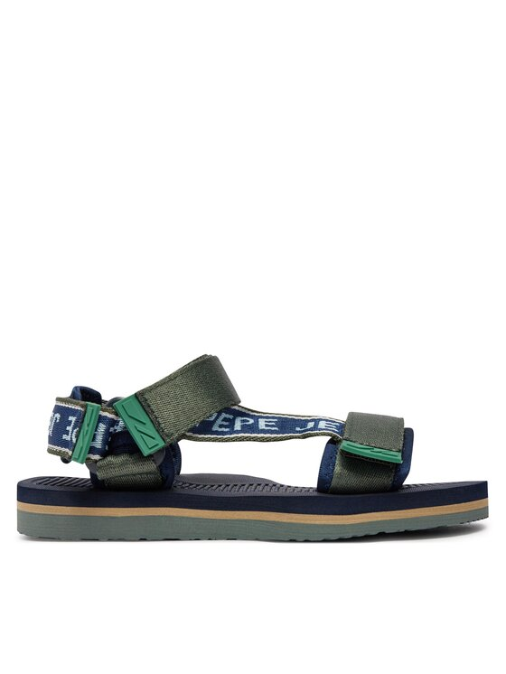 Pepe Jeans Sandały Pool One B PBS70063 Khaki