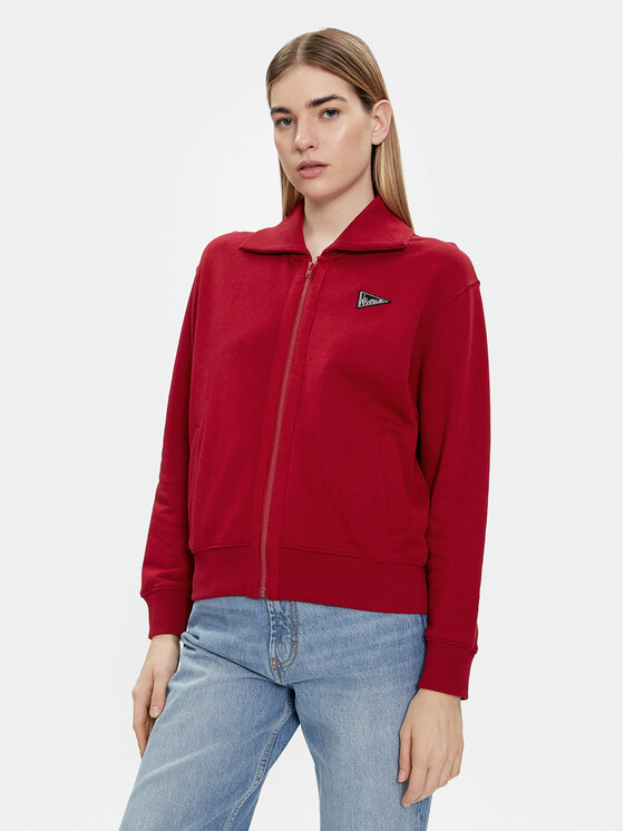Wrangler Bluza 112351962 Czerwony Regular Fit