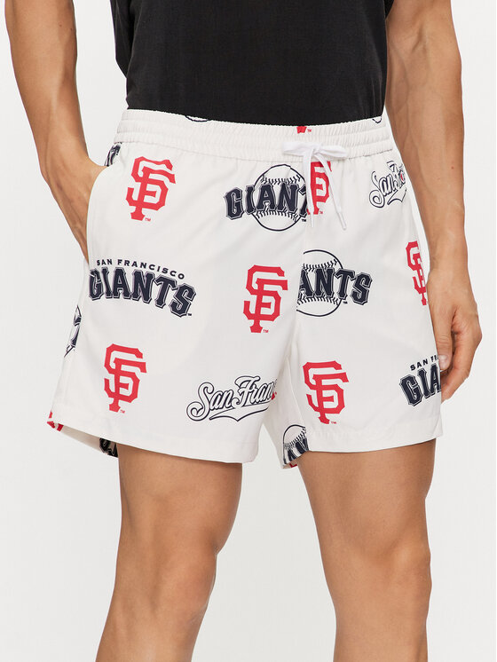 Champion Szorty plażowe 219885 Écru Short Fit