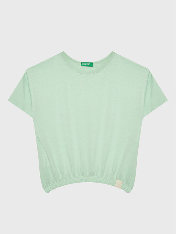United Colors Of Benetton T-Shirt 37YKC10AU Zielony Boxy Fit