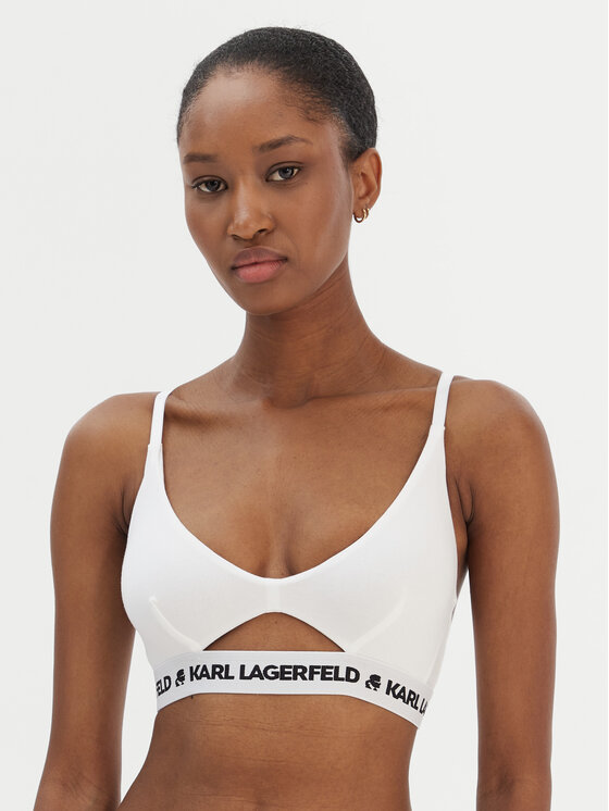 KARL LAGERFELD Biustonosz braletka A1W47006 Biały