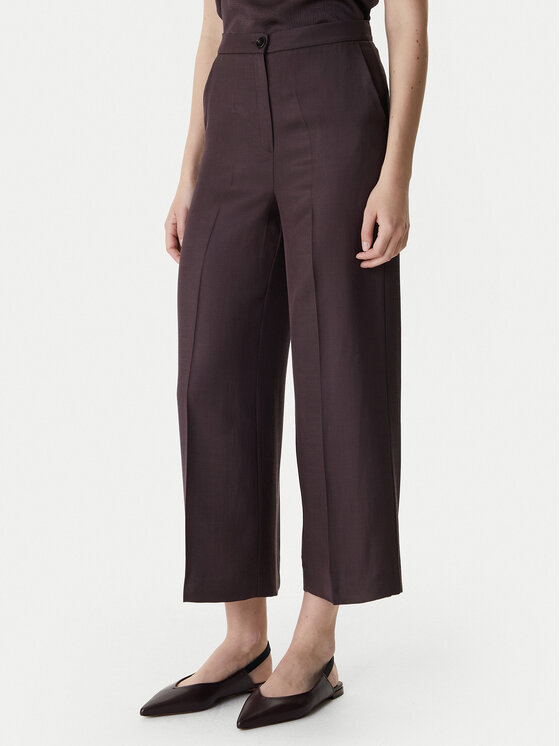 Marella Spodnie materiałowe Alcuno 2615131041 Brązowy Straight Fit
