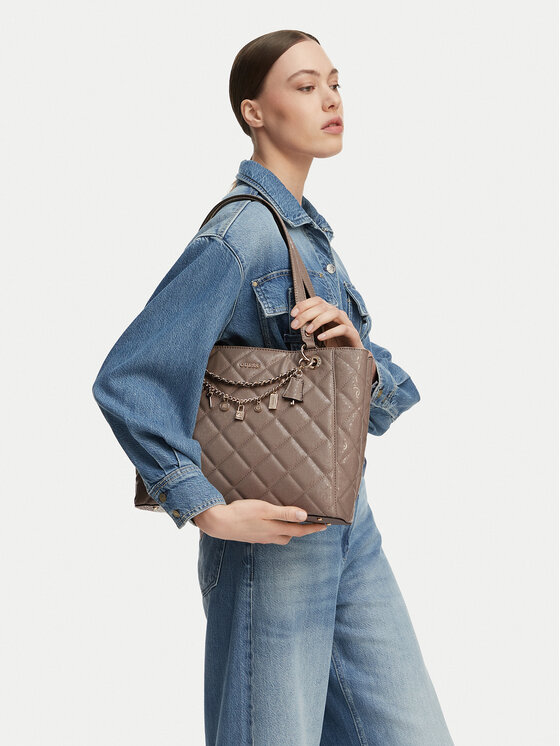 Guess Torebka Libby HWGG99 12250 Beżowy
