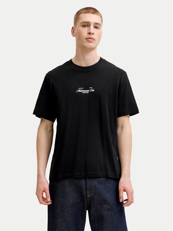 Jack & Jones T-Shirt Cassis 12295050 Czarny Regular Fit