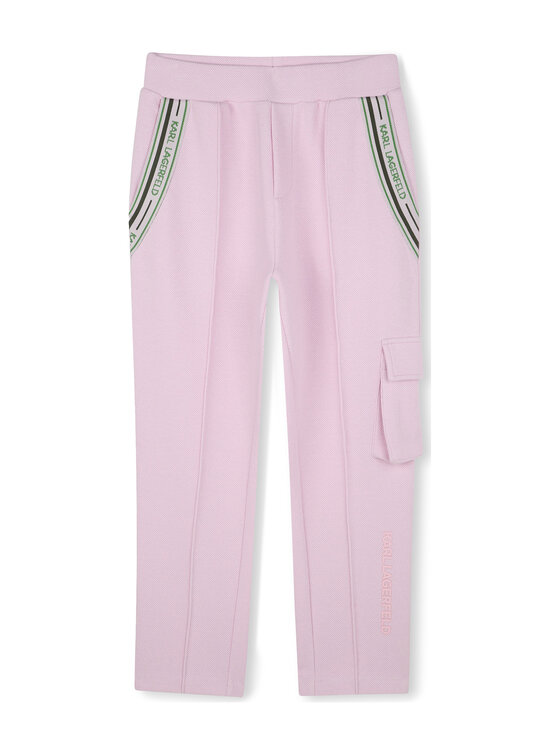 Karl Lagerfeld Kids Spodnie dresowe Z30451 D Różowy Regular Fit