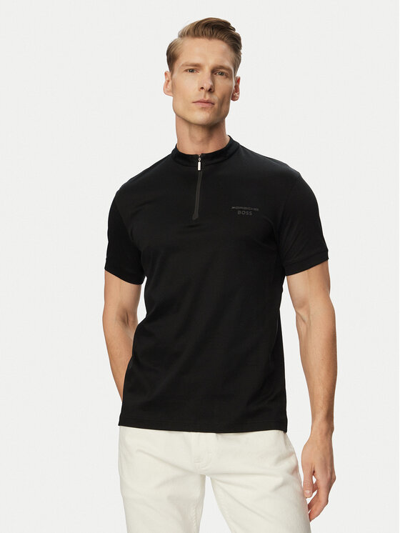 BOSS T-Shirt PL_PS Spirit70 QZ 50559790 Czarny Regular Fit