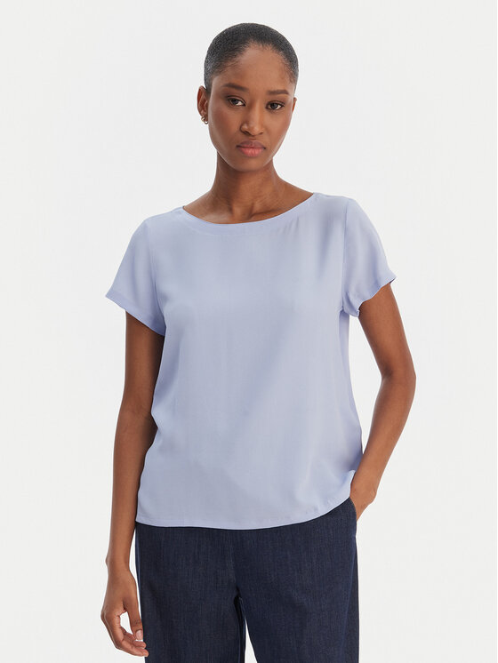 Marella Bluzka Cartone 2615111021 Błękitny Regular Fit
