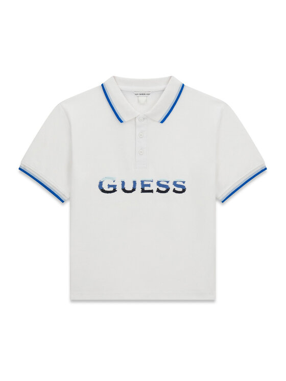 Guess Polo L6GP00 KADZ4 Biały Relaxed Fit