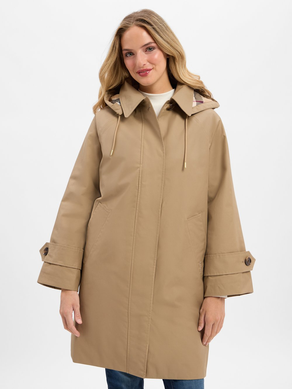 Barbour Krótki płaszcz damski - Sadie Kobiety beżowy, 42