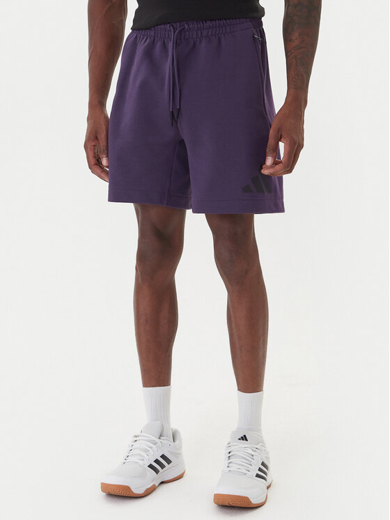 adidas Szorty sportowe Z.N.E. JW4747 Fioletowy Regular Fit