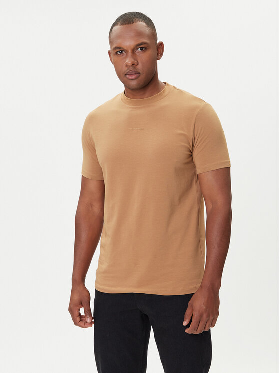 KARL LAGERFELD T-Shirt 755051 554235 Beżowy Regular Fit