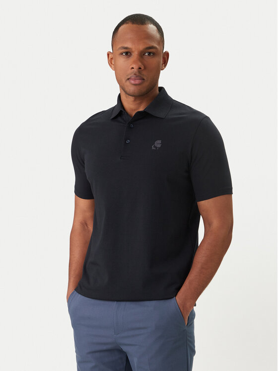KARL LAGERFELD Polo 745750 562221 Granatowy Regular Fit