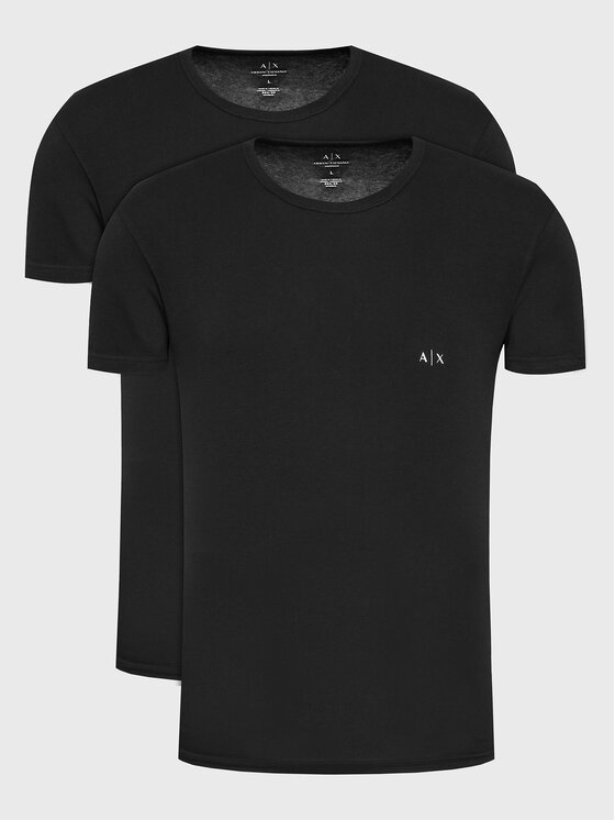 Armani Exchange Komplet t-shirtów 956005 CC282 07320 Czarny Slim Fit