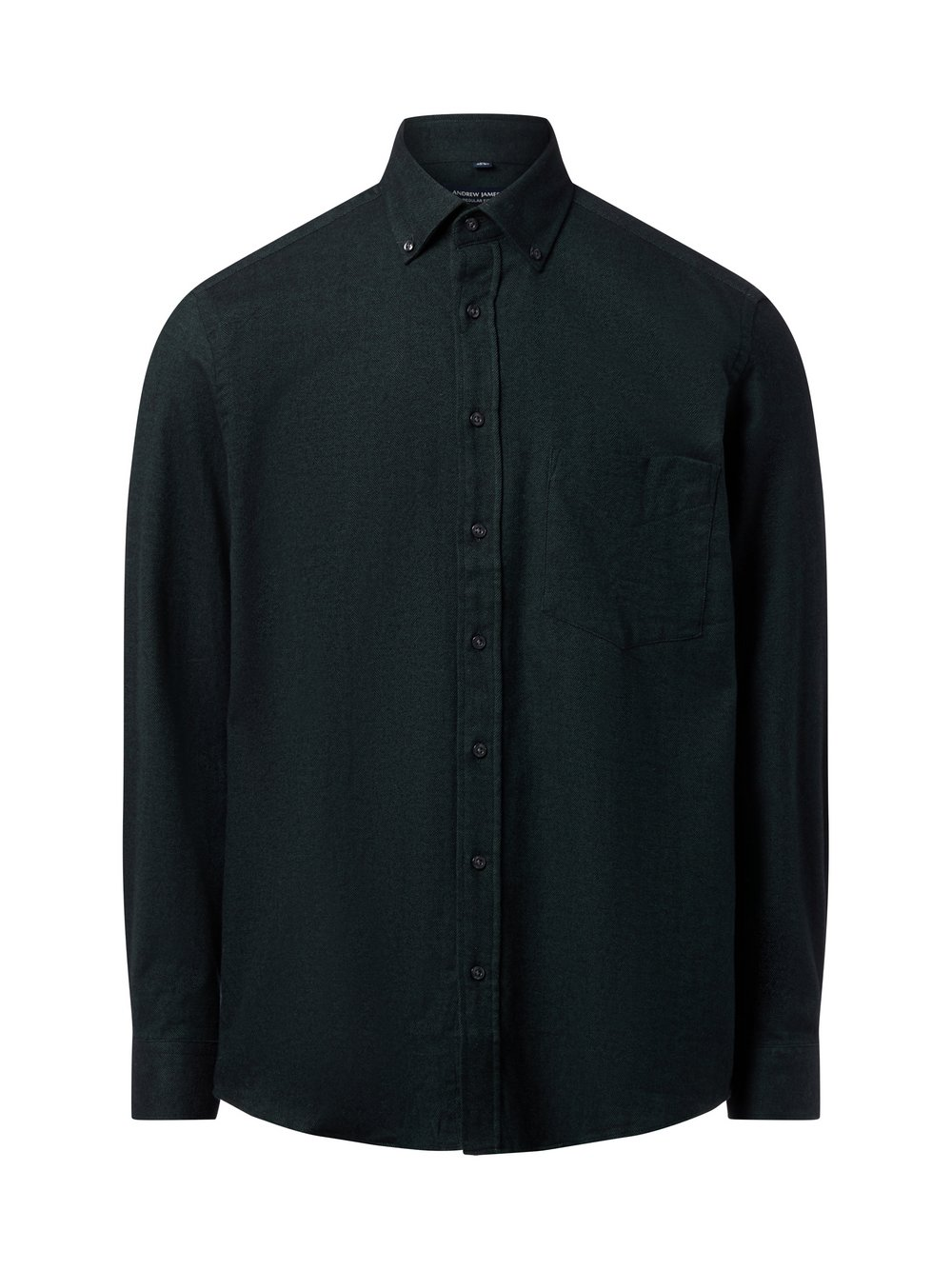 Andrew James Męska koszula flanelowa Mężczyźni Regular Fit Bawełna zielony, XL