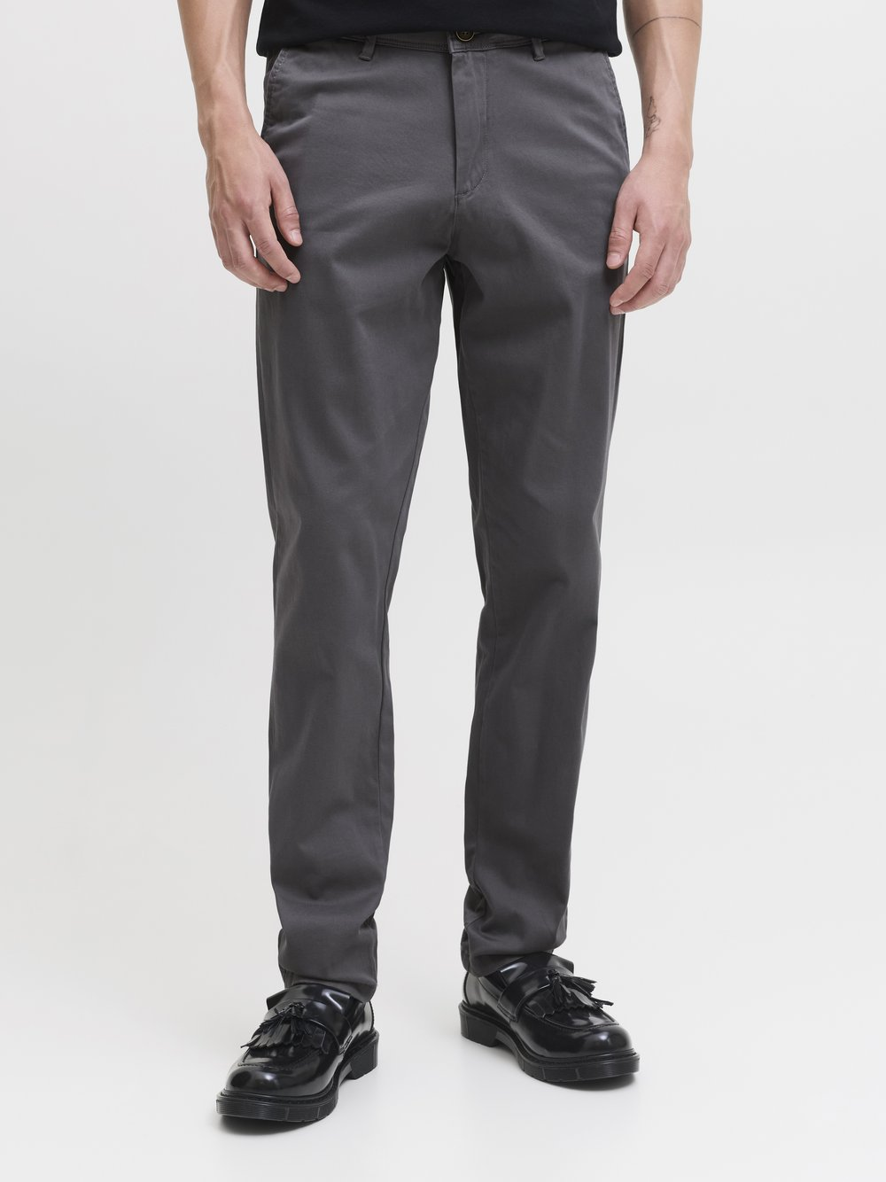 Jack & Jones Chinosy - JPSTMarco Bowie Mężczyźni Bawełna szary, 33-32