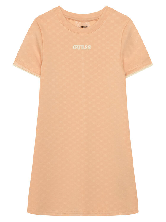 Guess Sukienka codzienna J6GK27 KF972 Pomarańczowy jasny Regular Fit
