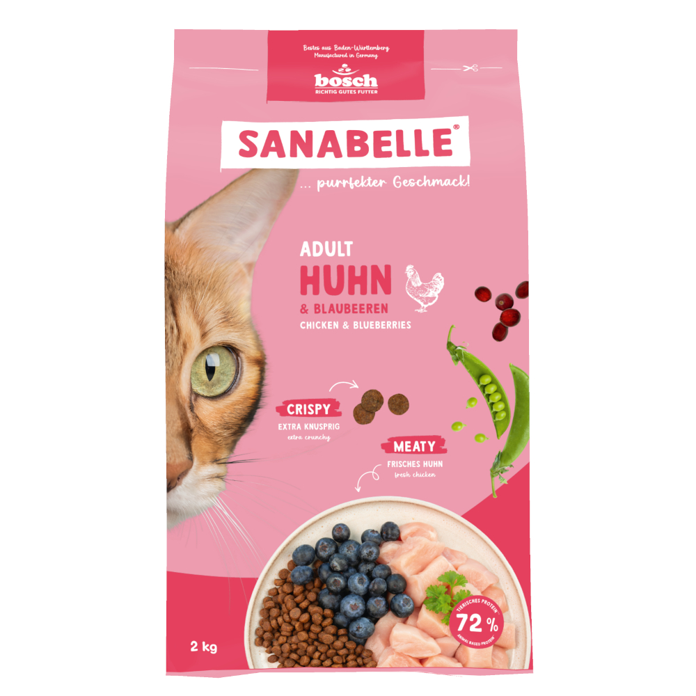 Sanabelle Adult, kurczak i jagody - 2 kg